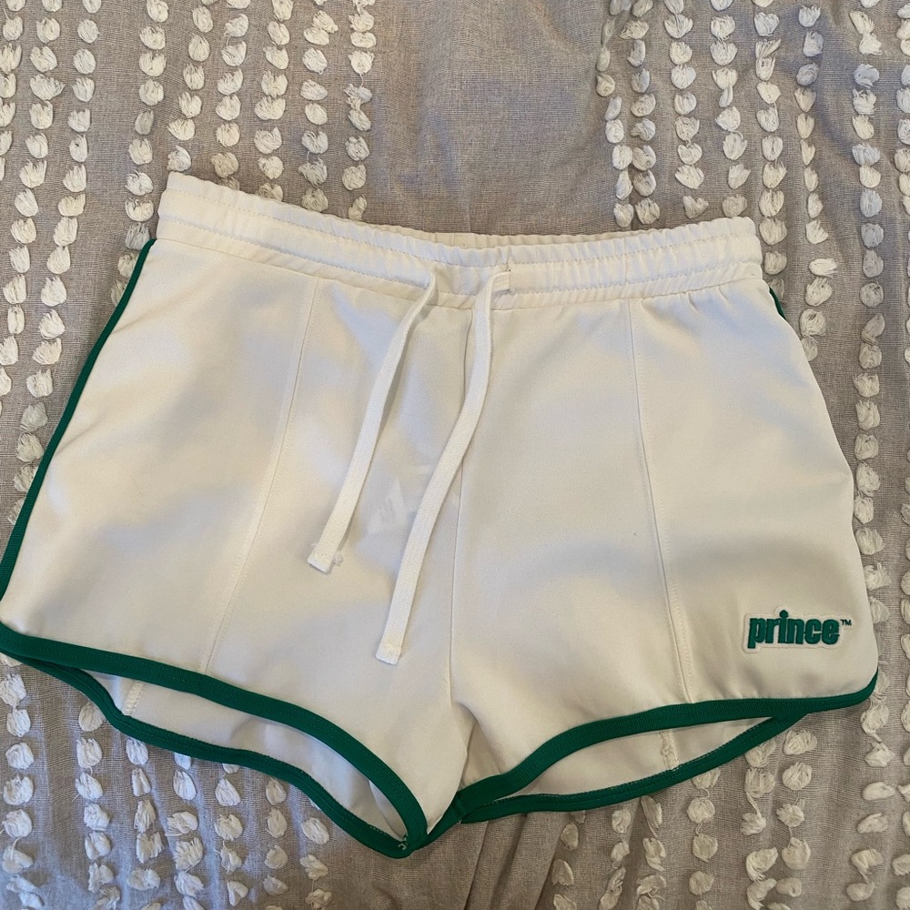 Prince tennis x Zara track shorts
